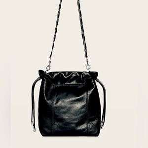 NWOT Rebecca Minkoff Black Genuine Leather Alex Slouchy Bag